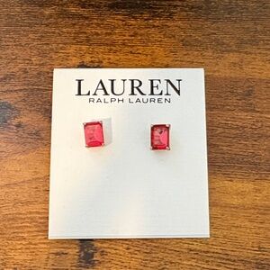 Lauren Ralph Lauren Ruby Red Earrings